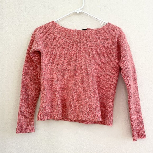 Ann Taylor Loft Sweater Women's Small Red Wool Blend Long Sleeve Pullover - Picture 1 of 7